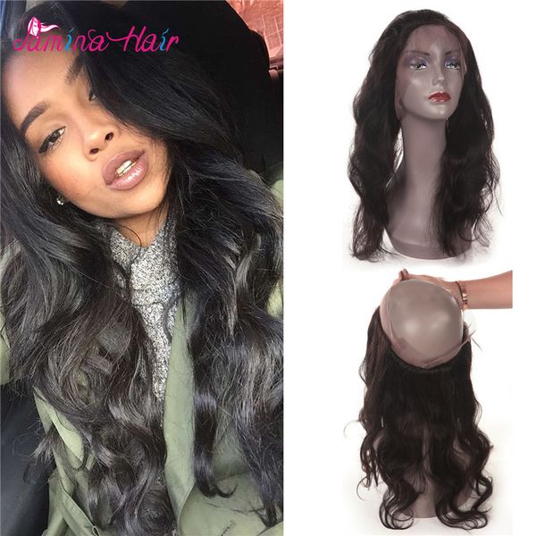 Filipino Virgin Hair With Closure Body Wave 360 Lace Frontal With