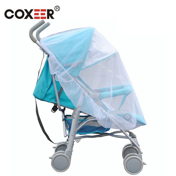 

coxeer baby strollers carriers mosquito net protect from insect bug kids tent mesh with lace purfle full cover moustiquaire new