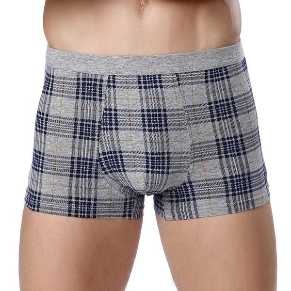 

mens boxer shorts underwear breathable classic plaid design male panties cotton underpants male panties underwear men boxer, Black;white