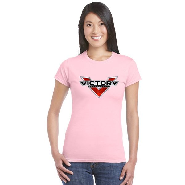 

usa super moto ladies t shirts women's victory motorcycle jersey fashion biker indian girl's hip hop tees female basic t-shirt, White