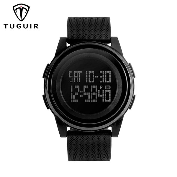 

men sports watches 50m waterproof back light led digital watch simple fashion casual watch, Slivery;brown