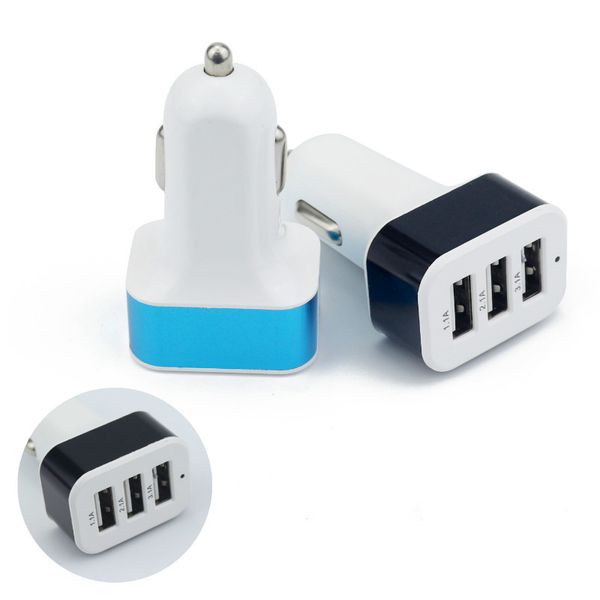 

Univer al triple u b car charger adapter u b ocket 3 port 5v 3 1a car charger for iphone am ung ipad cell phone charger
