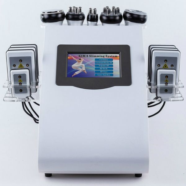 

ultrasonic liposuction 40k cavitation radio frequency vacuum bipolar rf machine 8 pads lllt lipolaser slimming beauty equipment