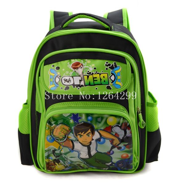 

new fashion ben 10 boys students school bags kids cartoon backpack bag for children