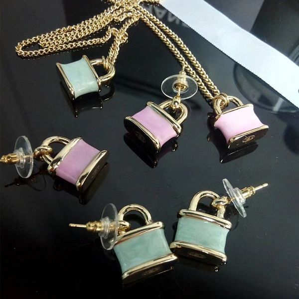 

Новое прибытие замок роскошные серьги с марками Марка дизайнер серьги кулон ожер