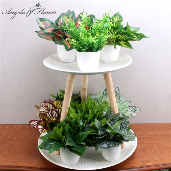 2019 Mini Artificial Radish Leaf Fake Jellyfish Eucalyptus With
