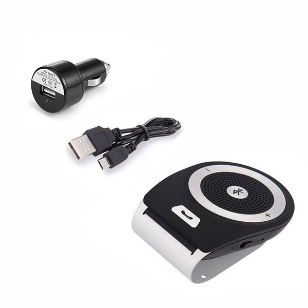

car styling hands-bluetooth car kit speakerphone noise cancelling multi-point wireless clip on sun visor portable audio
