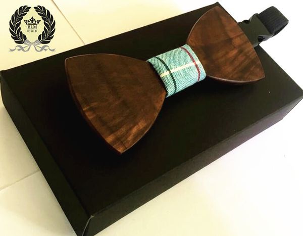 

2017 men wooden bow tie accessory wedding event hardwood wood bow tie for men butterfly neck ties krawatte game of throne, Black;blue