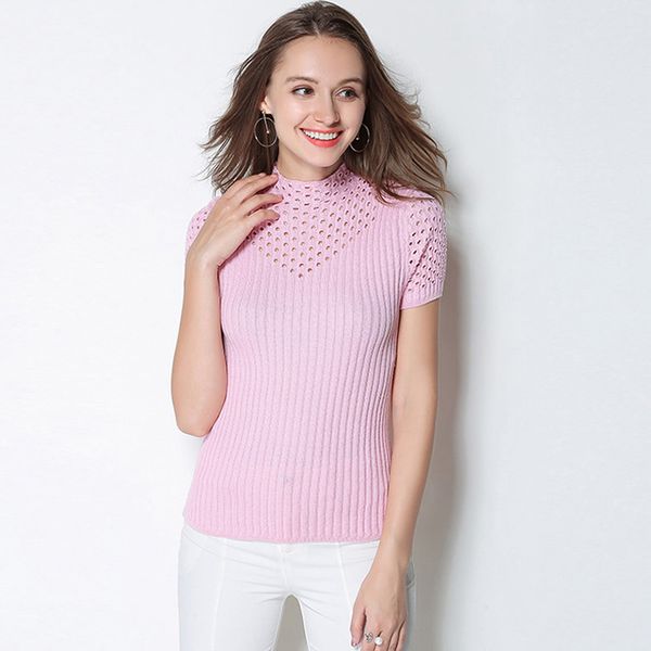 

gaberly soft cashmere short sleeve sweaters and pullovers women spring autumn jumper sweater female knitted brand, White;black