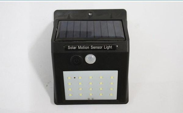 Luz ao ar livre Luz do Ponto de Energia Solar Sensor de Movimento Ao Ar Livre Luz Da Parede Do Jardim Lâmpada de Segurança Gutter