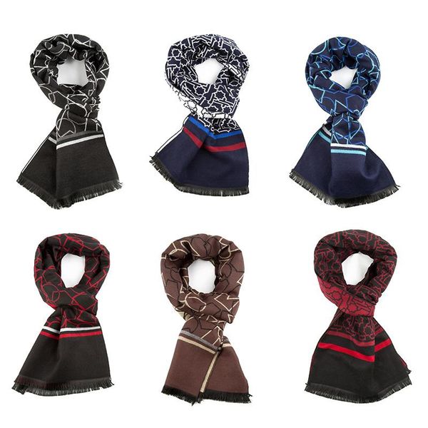 Tieset Men S Winter Scarf Knitted Scarf Keep Warm Men S Long Scarf Casual Multiple Patterns Business Formal Occasion Mens Scarf Stoles From