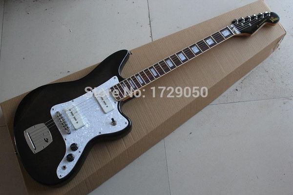 

new arrival jazz master natural wood transparent black electric guitar