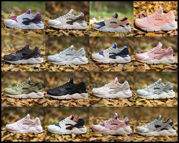 

2018Newest воздуха Huarache я кроссовки для мужчин женщин, зеленый белый черный розовое золото кроссовки тройной Huaraches 1 тренеры huraches спортивная обувь