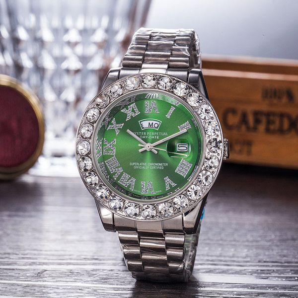 

Горячие мужчины роскошные часы золото 18 карат часы 40 мм сапфировое зеркало день д