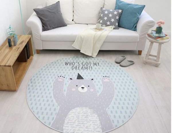 The Living Room Sofa Mat Wool Non Slip Circular Carpets Korean Bedroom Bed Hall Anti Slip Carpet 5 Pattern Carpeting Cost Berber Rugs From Kelexuebi