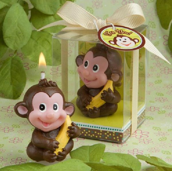 

creative smokeless monkey candle baby shower baptism party favor children birthday gift present baby boy girl
