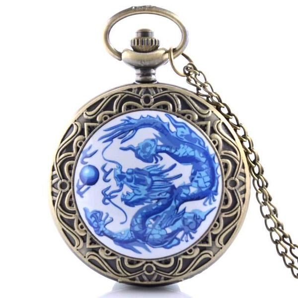 

ibeina full quartz engraved fob retro pendant pocket watch chain gift, Slivery;golden