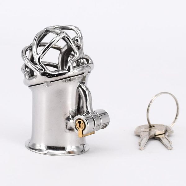 

2017 cage arrival pa device toys lock cock stainless steel chastity ring male men chastity for jdnop