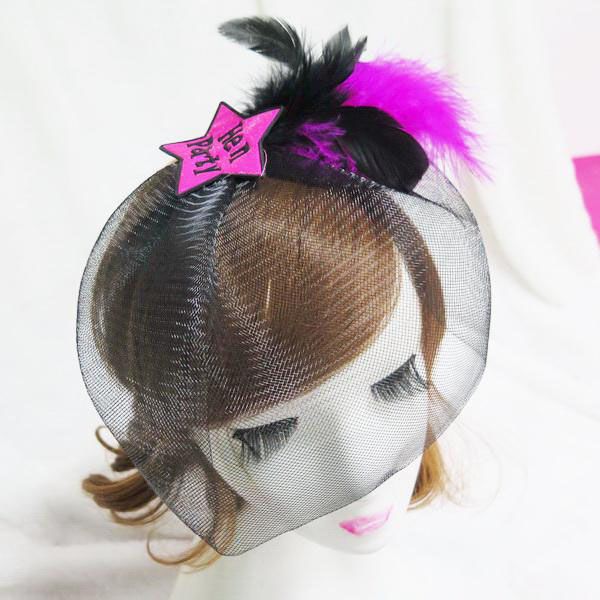 

chic fashion feather hard veil hen party facinator secret design hen nights favor important wedding party tools bachelorette
