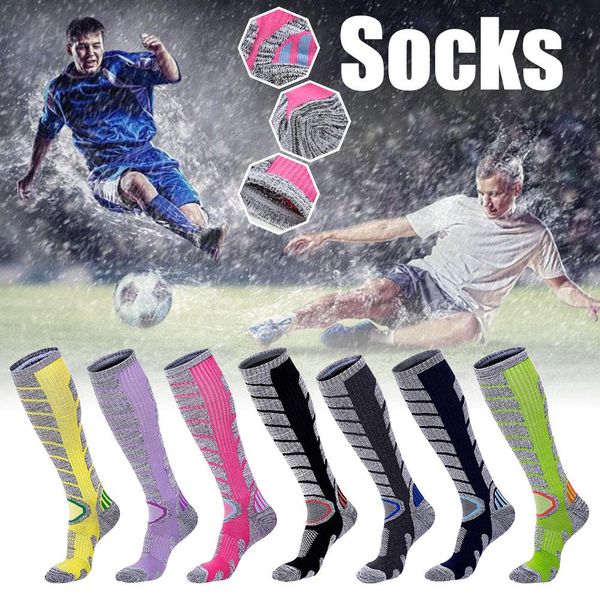 

warm ski socks back side loop thick cotton sports snowboard skiing&hiking socks thermosocks m&l stockings for men and women, Black