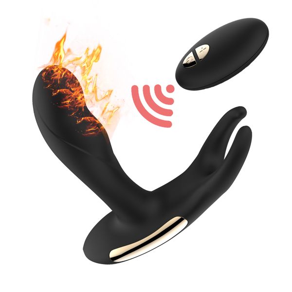 2017 Nuovo massaggio prostatico telecomandato per uomini Butt plug anali gay, vibratore massaggiatore prostata USB per giocattoli sessuali maschili per uomini S924