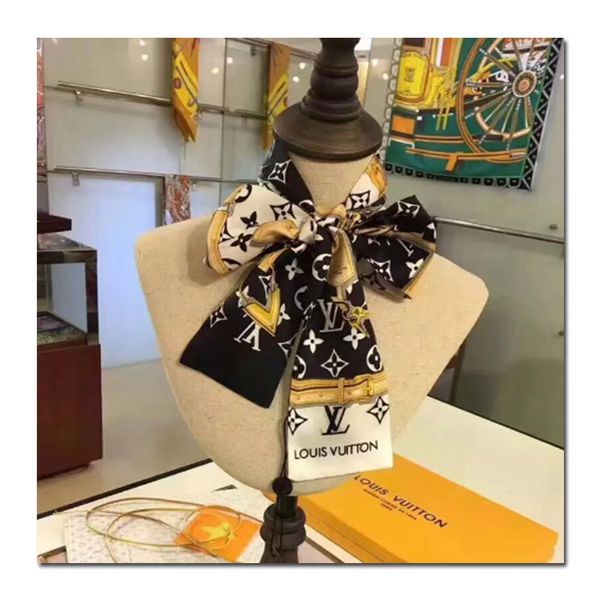 

latest hot brand small silk scarves factory price Wholesale 100% Silk Scarf New Design Fashion Girl Accessories Head Scarf Women Luxury