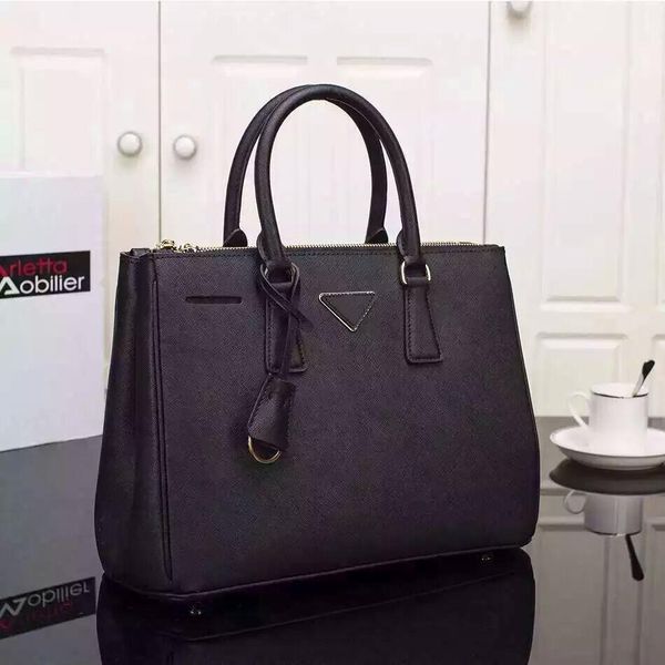 

Wholesale- Fashion Brand Designe Women Handbag Genuine Leather OL Shoulder Bags Top Handle saffiano Bag high quality Lady Messenger Bag