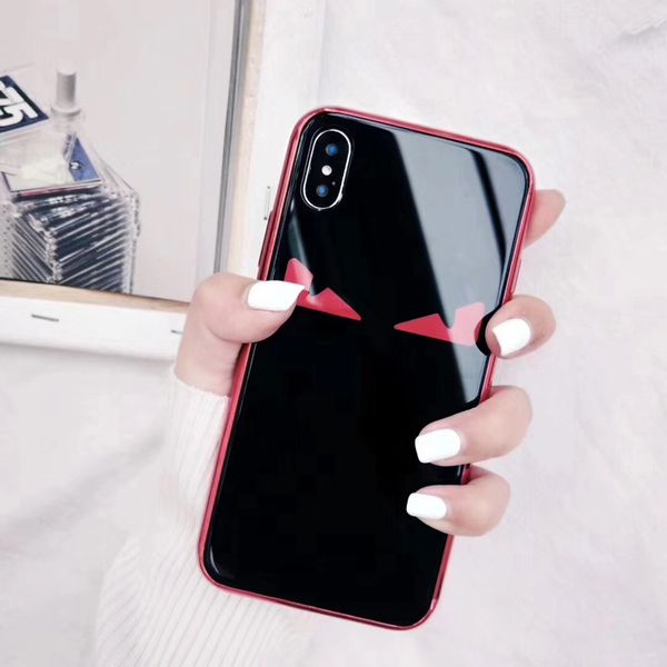 

Yunrt luxury brand lafayette cute eye demon cover ca e for iphone 6 6 plu 7 7plu 8 8plu x mirror gla plating phone ca e coque