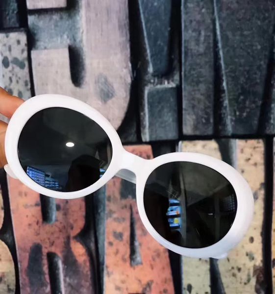 

прохладный дизайнер овальные surf белые солнцезащитные очки мода 98 54мм unisx мода марка солнцезащитных очков new с коробкой, White;black