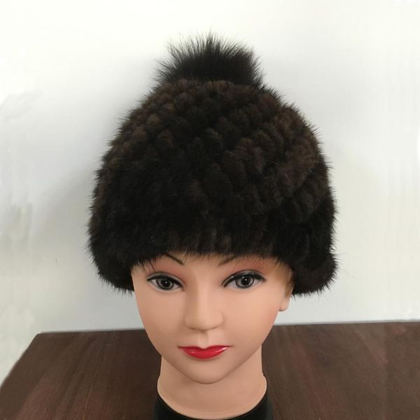 

chewies winter real hat caps women beanies fashion knitted beanies with fur pompoms factory outlet 7.19, Blue;gray