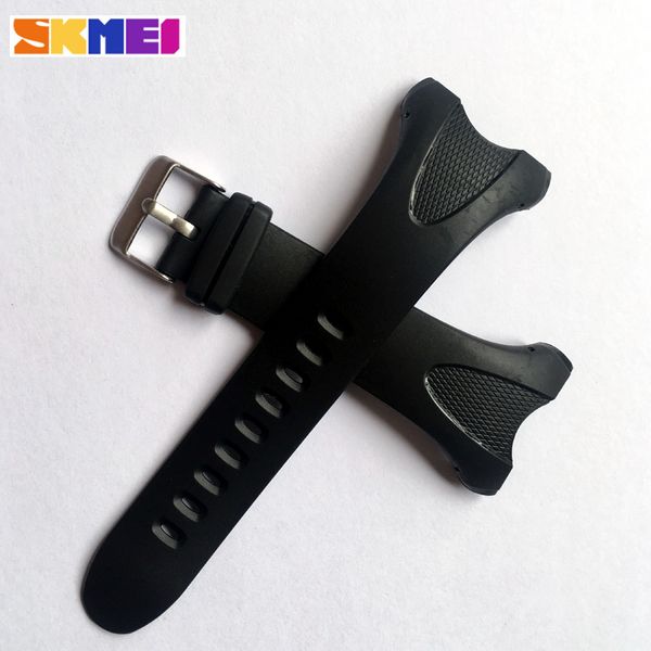 

skmei brand watch strap plastic straps for skmei watches different model watches 's bands strap men and women sports watchbands, Black;brown