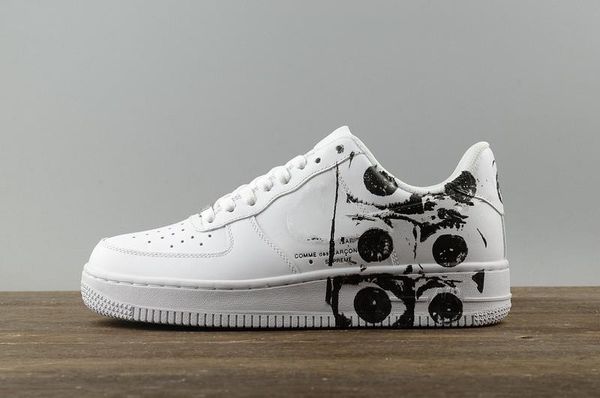 

007 Men Women Athletic Vlone Ultra 1 Low Skate Sneakers Adult Triple Black White Graffiti Casual Trainers Skateboard Shoes 36-45