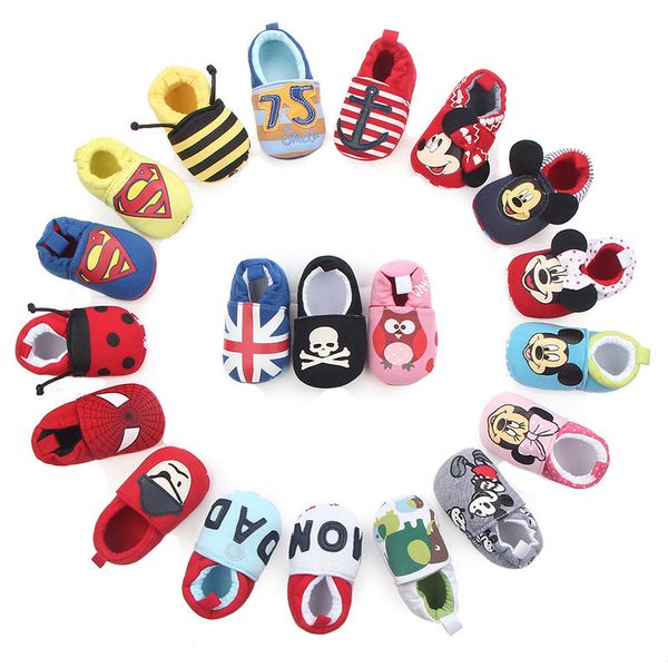 

kawaii baby cotton non-slip sole shoes boys girls cute cartoon first walkers kids children bee shoe infants newborn fashion shoe