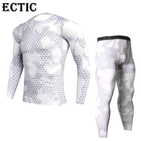 

ectic fitness compression sports set long sleeve pants suit gym bodybuilding run sportswear fast dry tight jogging clothes, Black;blue