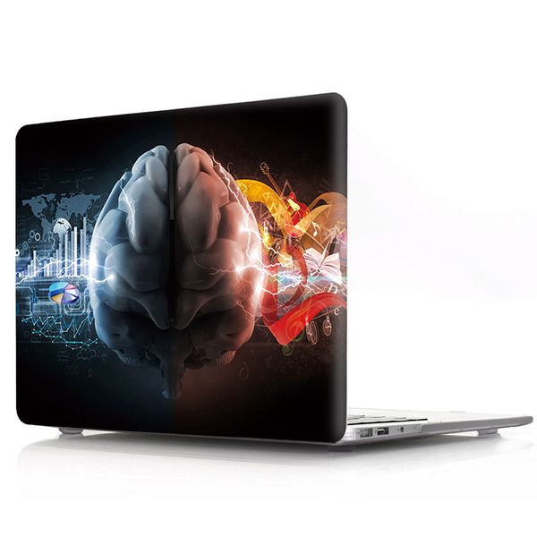 

macbook pro retina 15 inch case ,shine left and right brain plastic protective shell for macbook 12" air pro13 with touch bar(a1706/a17
