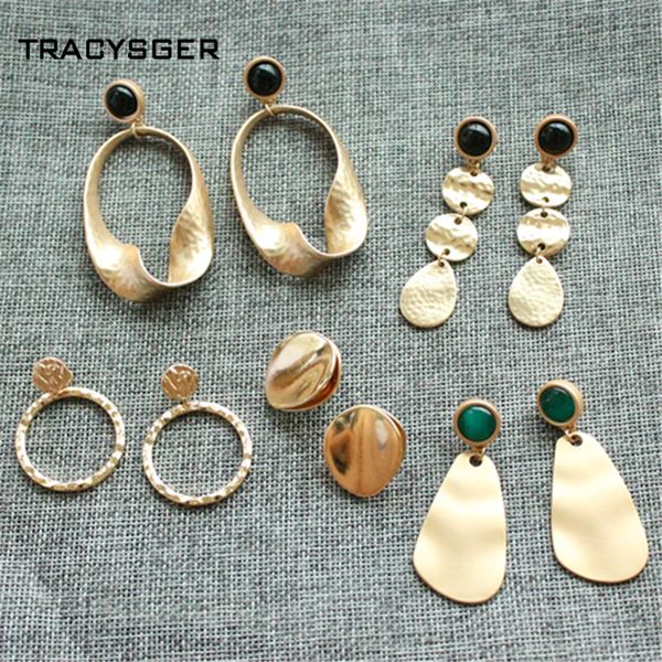 

whole saleer-xx0001/tracysger/ texture gold earrings personality female accessories earrings, Silver