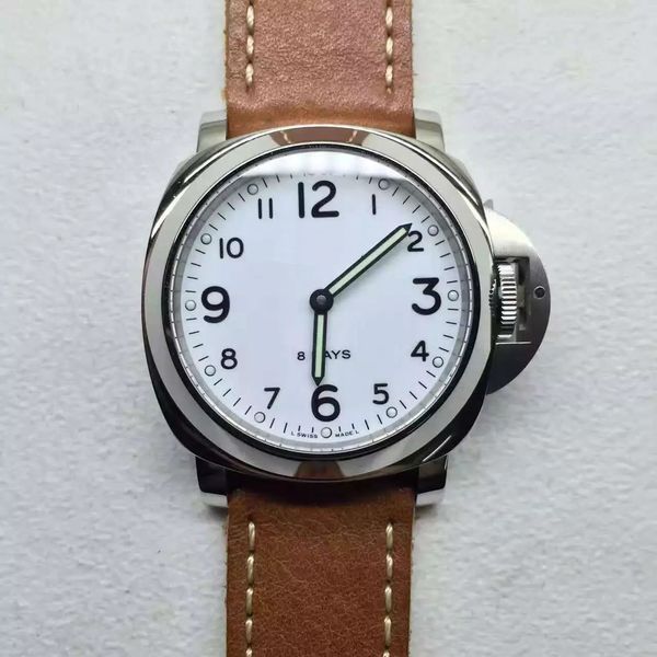 

luxury watch 561 watch designer master leather band swiss movement men original movement man sports wristwatches waterproof, Slivery;brown
