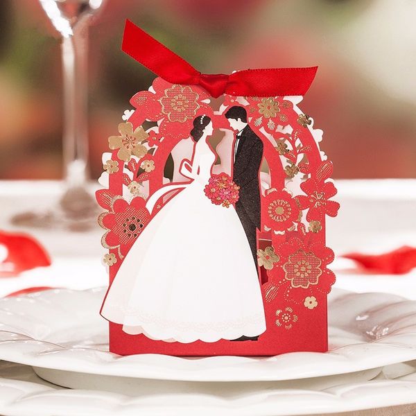 

wedding favors gifts boxes laser cut flowers wedding party candy chocolate favours boxes paper boxes