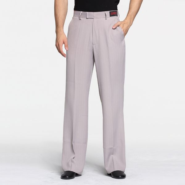 I più nuovi pantaloni da ballo latino per uomo pantaloni classici in cotone bianco nero a righe pantaloni da ballo quadrati per esercizi Q10449