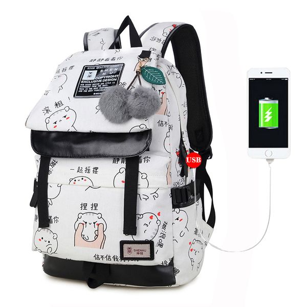 

fashion teen girl's school rucksack water-resistant college bookbag lady travel backpack 14 inch lapbag college bags daypack