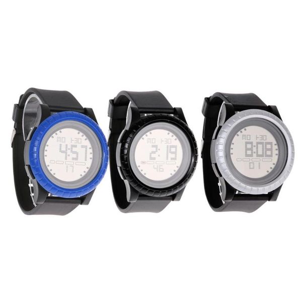 

fashion digital watch men sports watches big dail led watch casual electronics clock erkek kol saati bayan saat, Slivery;brown