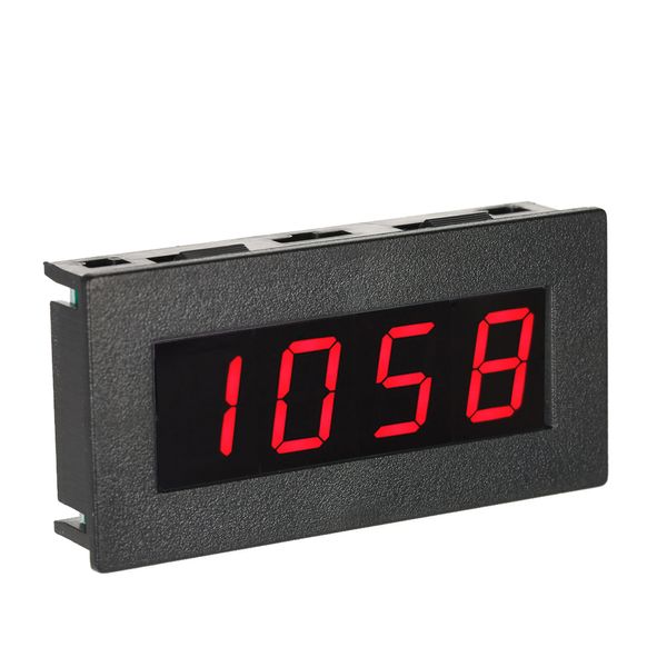 Freeshipping High Precision Digital Frequency Tachometer 0.56" 4 LED DC 8-15V Car Motor Speed Meter RPM velocity Tester 5-9999R/M tacometro