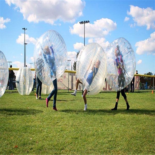 Venda quente brinquedo inflável Adesivos para bolas esportivas bolha Football frete grátis 1,5 m jogos ao ar livre produtos Bolha de Futebol