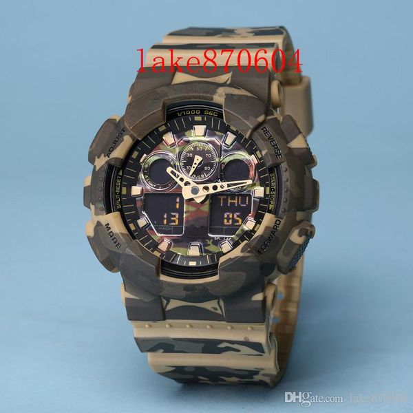 

AAA top luxury style men's military sports watch LED digitalRelogio, New impact high quality fashion brand sports watch men waterproof