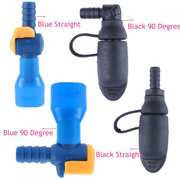 

1 pcs outdoor camping hiking water bags silicone 90 degree straight hydration pack suction nozzle bite valve camping essential