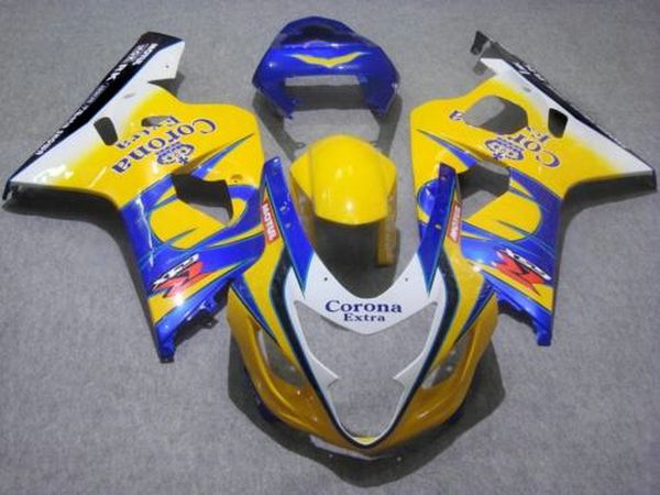 

faring kit for suzuki gsxr600 gsxr750 04 05 k4 aftermarket gsx-r600/750 2004 2005 blue yellow white fairings set er62