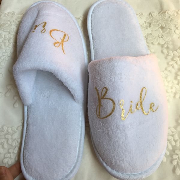 

white red wedding slippers bride be to hen party favors bridesmaid gifts 8pcs lot ing