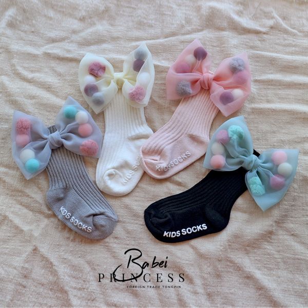 

new 6 colors children girls socks cotton lace gauze bubblw dot sequins princess stocking sock 0-4 toddler girl socks a9989, Pink;yellow