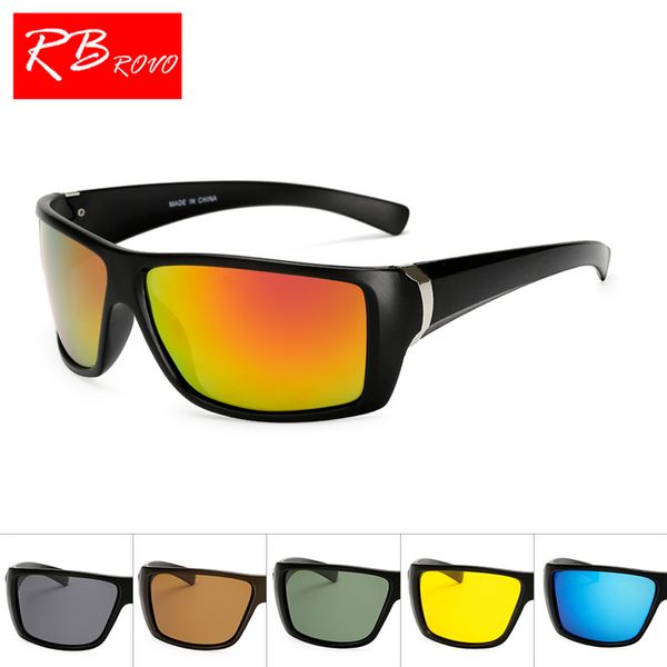 

rbrovo 2018 luxury sunglasses men plastic polarized sun glasses brand design driving outdoor glasses for masculino, White;black