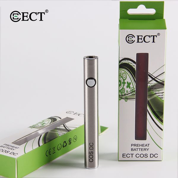 

ECT COS DC подогрев батареи 380 мАч vape pen переменного напряжения 3.3-3.6-4.0 В для густого масляного испарителя Картридж электронная сигарета